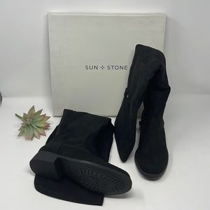 Sun + Stone Womens Allicce Microsuede Over-The-Knee Boots